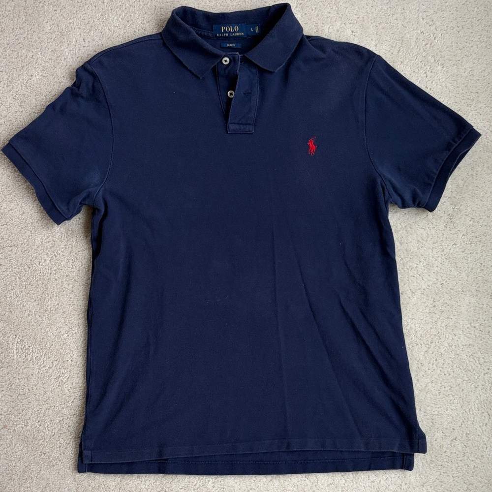 Polo by Ralph Lauren Dark Blue Men's Polo Shirt